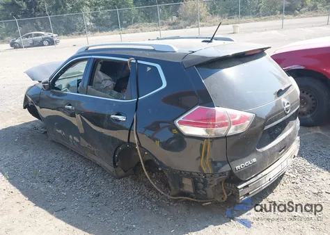 2014 Nissan Rogue Sv z USA, uszkodzony, nr VIN 5N1AT2MV7EC805766